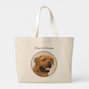 Dogue de Bordeaux Malerei Original Haustier Hund K Jumbo Stoffbeutel