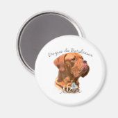 Dogue de Bordeaux Mama 2 Magnet (Vorderseite/Rückseite)