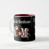 dogue de bordeaux Mutterngeschenke Zweifarbige Tasse (Vorderseite Links)