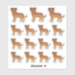 Dogue De Bordeaux Niedlich Cartoon Hunde Aufkleber