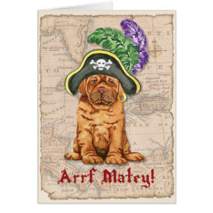 Dogue de Bordeaux Pirate Card