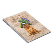 Dogue de Bordeaux Pirate Notebook Notizblock (Rechte Seite)