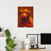 Dogue de bordeaux poster (Heimbüro)