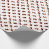 Dogue de Bordeaux Santa Paws Geschenkpapier (Ecke)