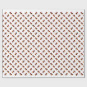 Dogue de Bordeaux Santa Paws Geschenkpapier (Flach)