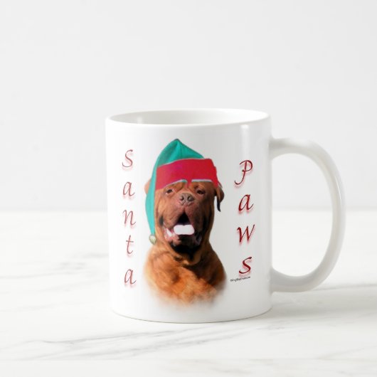 Dogue de Bordeaux Santa Paws Kaffeetasse (Rechts)