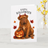 Dogue de Bordeaux Teufelshund Karte (Gelbe Blume)