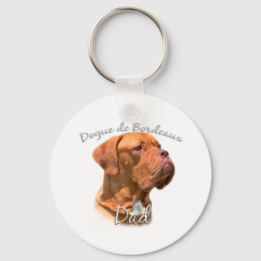 Dogue de Bordeaux Vater 2 Schlüsselanhänger (Vorderseite)