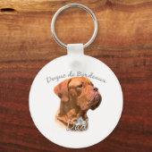 Dogue de Bordeaux Vater 2 Schlüsselanhänger (Vorderseite)