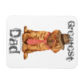Dogue de Bordeaux Vater Magnet (Horizontal)