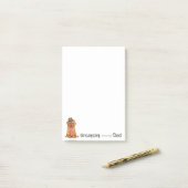 Dogue de Bordeaux Vater Post-it Klebezettel (Auf Schreibtisch)