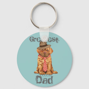 Dogue de Bordeaux Vater Schlüsselanhänger