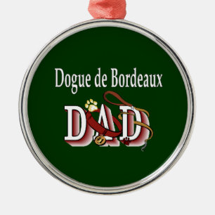 Dogue de Bordeaux Vater Silbernes Ornament