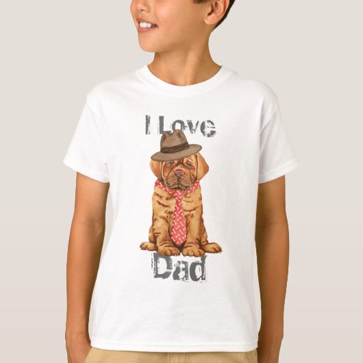 Dogue de Bordeaux Vater T-Shirt (Vorderseite)