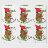 Dogue de Bordeaux Weihnachten Geschenkpapier (Flach)