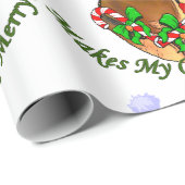 Dogue de Bordeaux Weihnachten Geschenkpapier (Rolleneckpunkt)