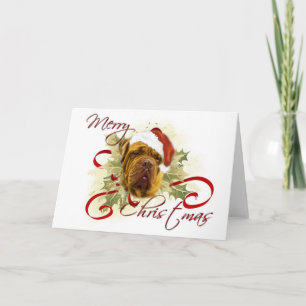 Dogue de Bordeaux Weihnachtskarten Feiertagskarte