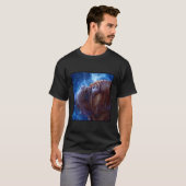 Dogue de Bordeaux Weltraum T-Shirt (Vorne ganz)