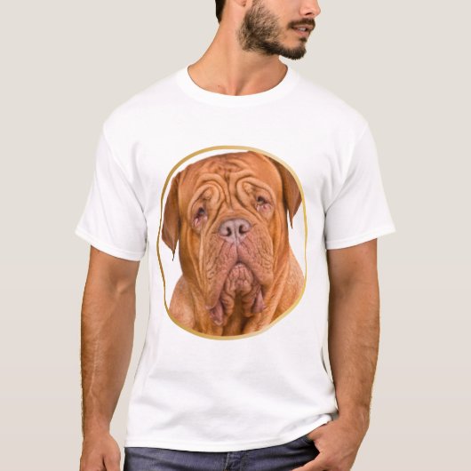 Dogue de dordeaux Liebhaber T-Shirt (Vorderseite)
