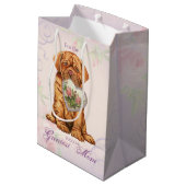 Dogue Herz-Mama Mittlere Geschenktüte (Rückseite Schrägansicht)