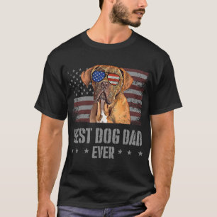 Dogues de Bordeaux Best Dog Vater je Retro USA Ame T-Shirt