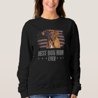 Dogues De Bordeaux Beste Hündin-Mama je Retro USA  Sweatshirt