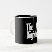 Dogvater Lover-Geschenk Zweifarbige Tasse (Vorderseite Links)