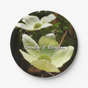 Dogwood and Redwoods in Yosemite National Park Pappteller