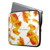 Dogwood-Blätter auf einem Laptop-Sieb Laptopschutzhülle (Vorderseite Links)