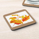 Dogwood-Blätter auf Untersetzer (Linke Seite)