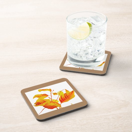 Dogwood-Blätter auf Untersetzer (Rechte Seite)