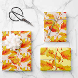Dogwood-Blätter zum Wrapping Paper Set Geschenkpapier Set