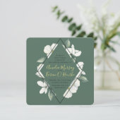 Dogwood Blooms, Einladung zur Hochzeit (Stehend Vorderseite)