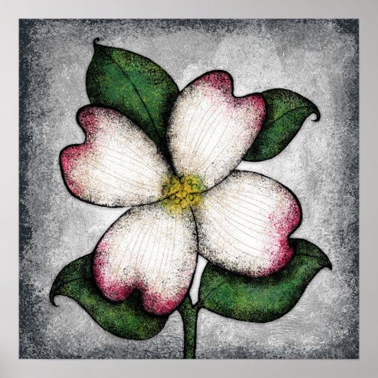 Dogwood Blossom Poster Mauer (Vorne)