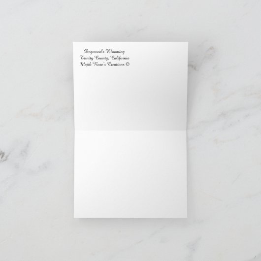 Dogwood blüht...... karte (Innenseite)