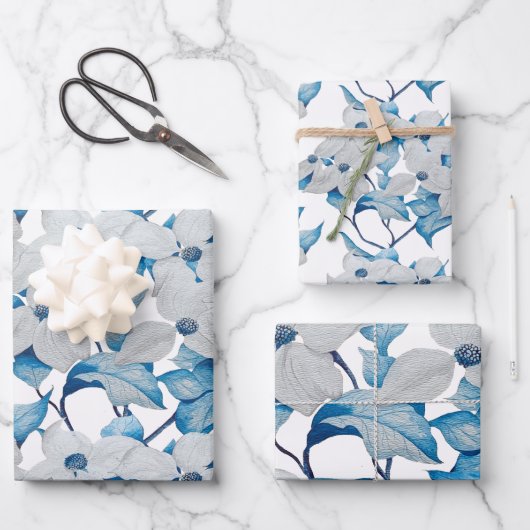 Dogwood-Blume auf einem Wrapping Paper-Set Geschenkpapier Set (Vorderseite)