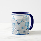 Dogwood-Blume auf einer Combo-Tasse - (2) Tasse (VorderseiteRechts)