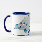 Dogwood-Blume auf einer Combo-Tasse Tasse (Links)