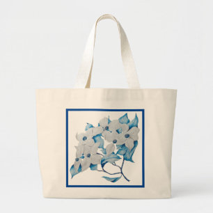 Dogwood-Blume auf einer Jumbo-Tasche - (1) Jumbo Stoffbeutel