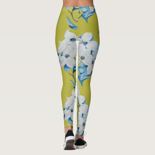 Dogwood-Blume auf Leggings (Rückseite)