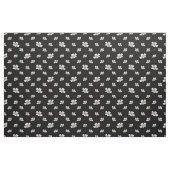 Dogwood-Blume auf schwarz Stoff (Fat Quarter (45,7 x 55,9 cm))