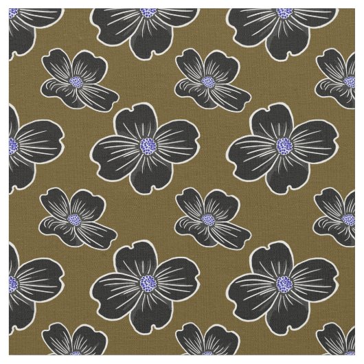 Dogwood-Blume dunkel Stoff (Nahaufnahme)