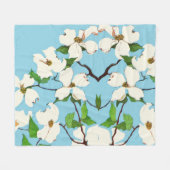 Dogwood-Blume Fleecedecke (Vorderseite (Horizontal))