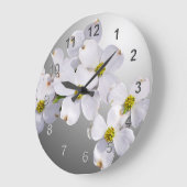 Dogwood-Blume Große Wanduhr (Winkel)