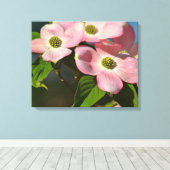 Dogwood-Blume im Frühjahr Leinwanddruck (Insitu (Holzboden))