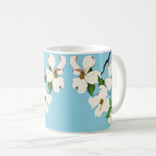 Dogwood-Blume Kaffeetasse (VorderseiteRechts)