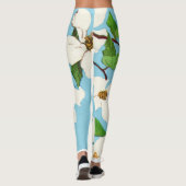 Dogwood-Blume Leggings (Rückseite)