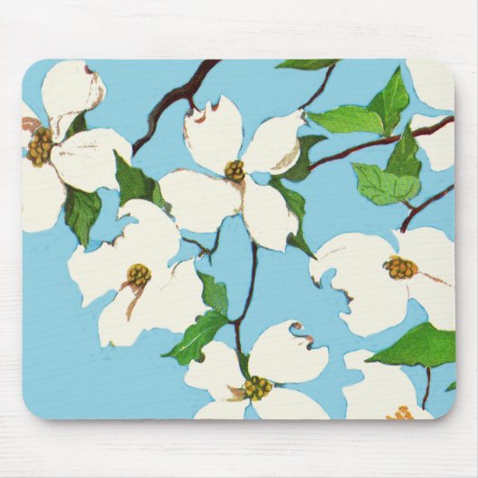 Dogwood-Blume Mousepad (Vorne)