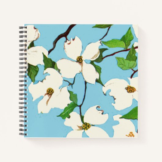 Dogwood-Blume Notizblock (Vorderseite)