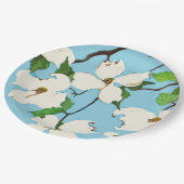 Dogwood-Blume Pappteller (Schrägansicht)